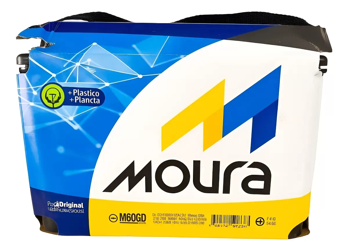 Bateria Moura 60ah - M60GD - Original De Montadora - Positivo Direito