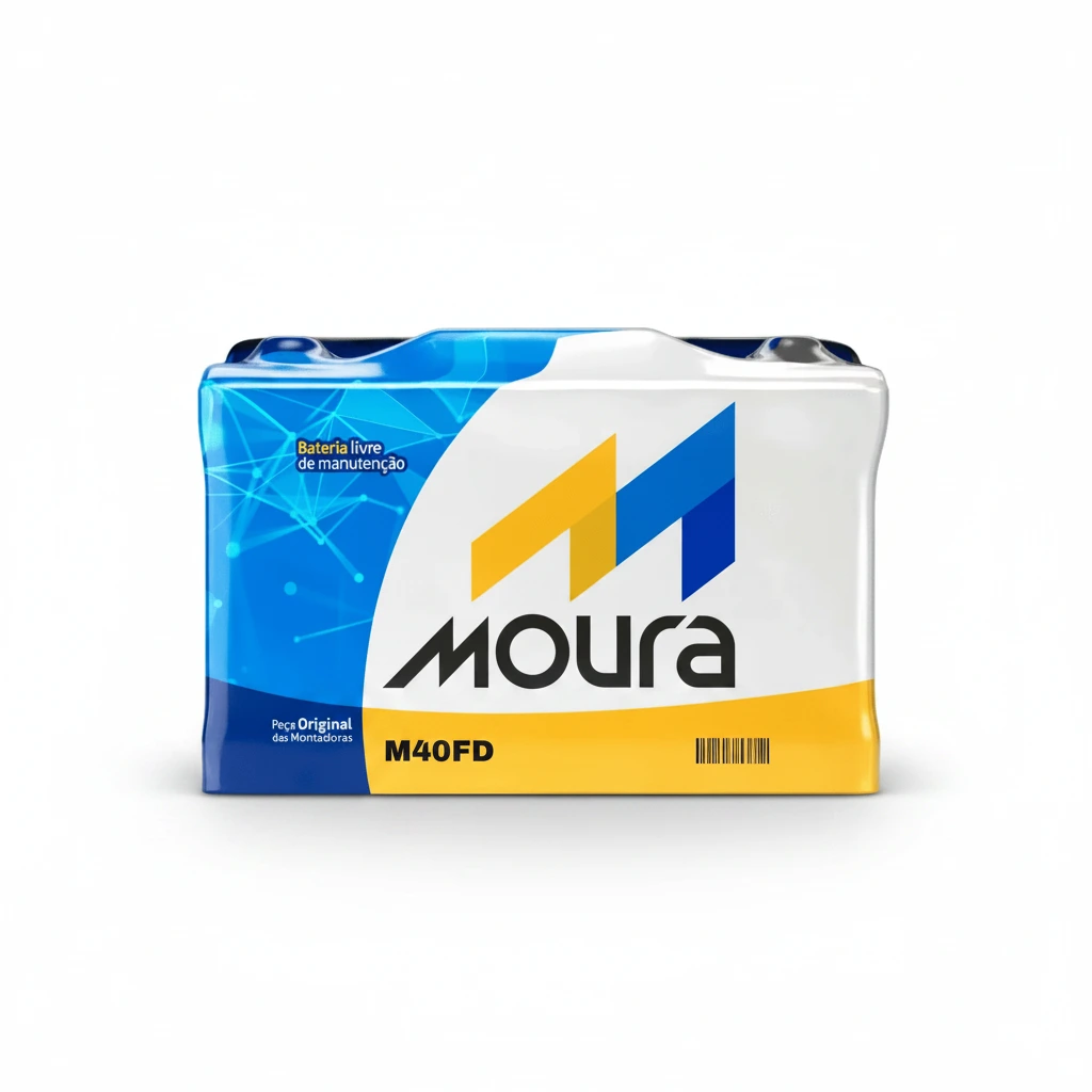 Bateria de Carro Moura 40Ah 12V Polo Positivo - 40FD