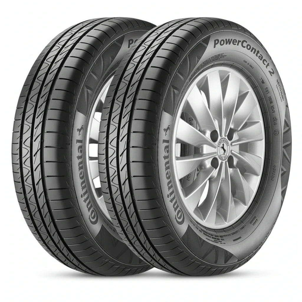 Kit 2 Pneu Continental Aro 15 185/60R15 84H Powercontact 2
